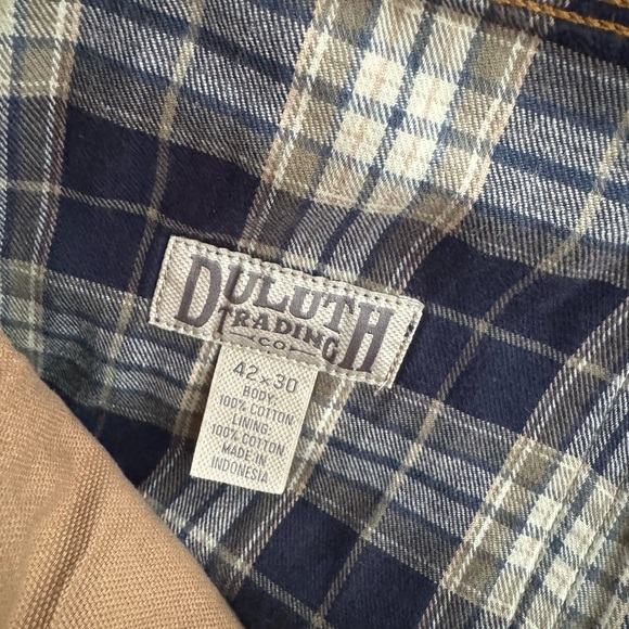 DULUTH TRADING COMPANY JEANS! %100 cotton!! %100 percent COTTON LINING - Picture 7 of 16